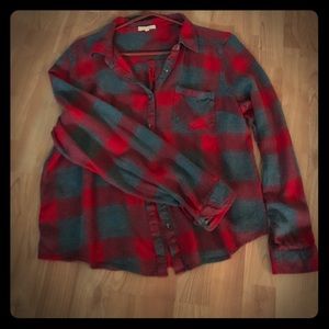Red and grey plaid